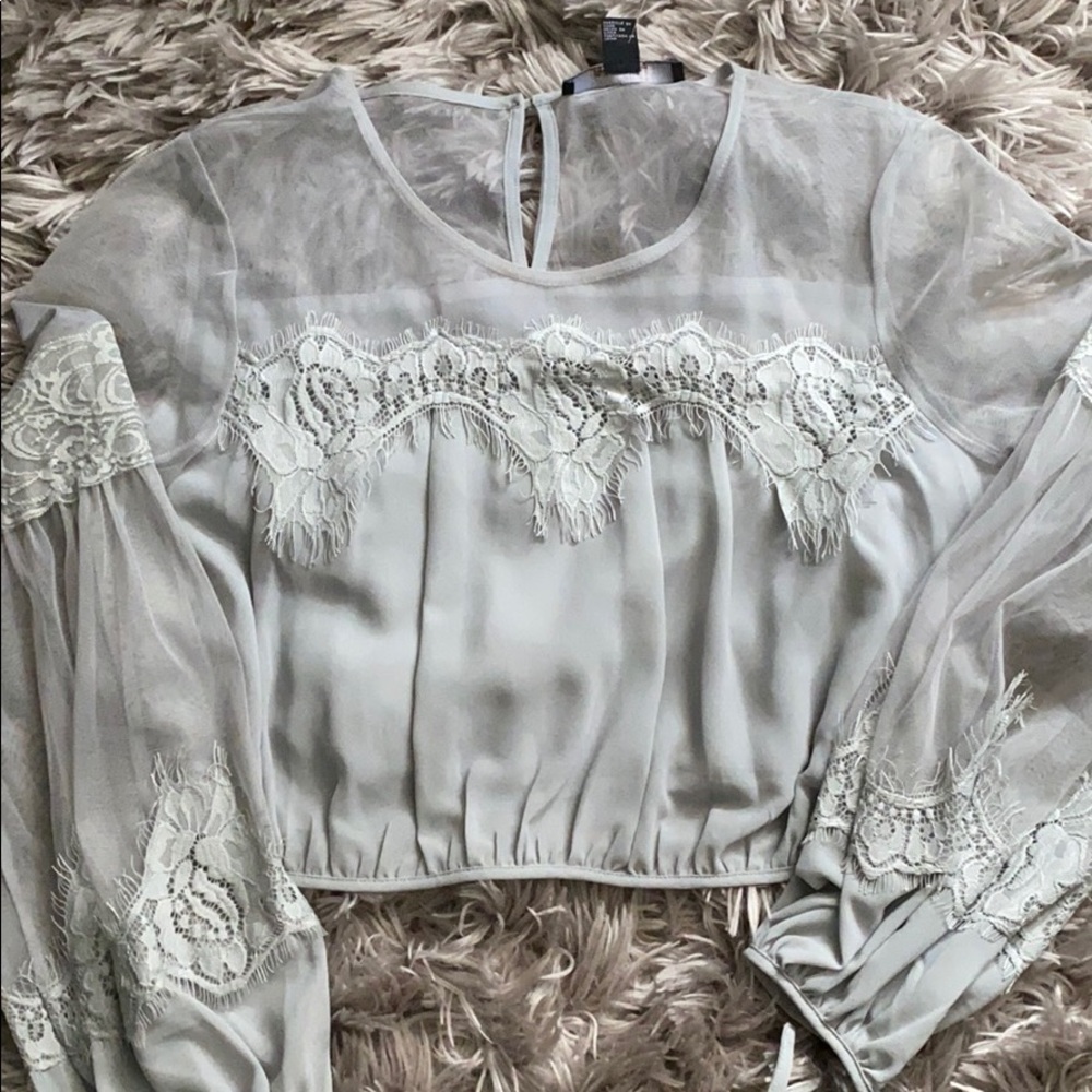 Forever 21 Teal Blouse XL